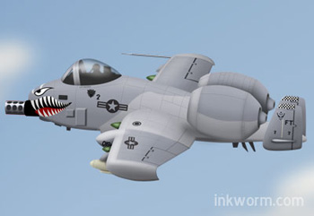 Cartoon A10 Warthog